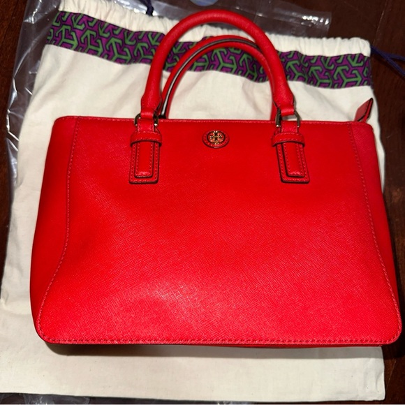 Red Tory Burch Women's two way Handbag - Picture 10 of 10
